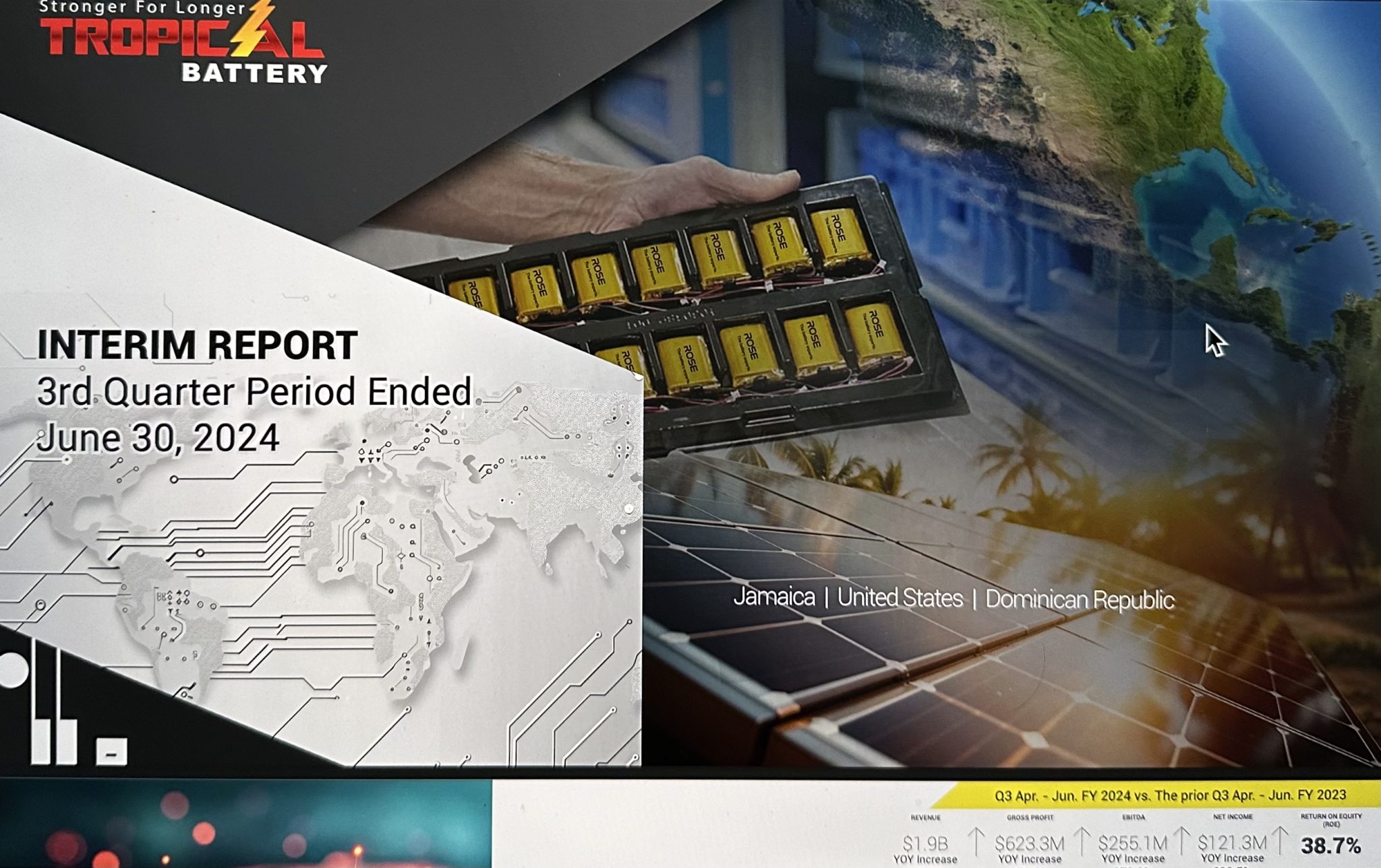 Tropical Battery Company Limited (TROPICAL) Unaudited Financial